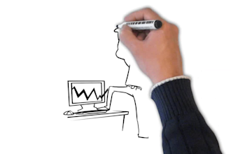 make a 1 minute video scribe sales page