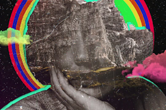 create digital artwork, digital collages or album art