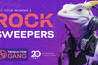 create powerful high energy rock radio drops