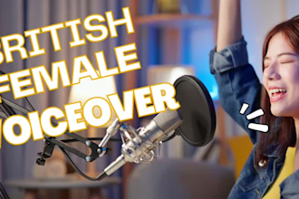 record a british female voiceover
