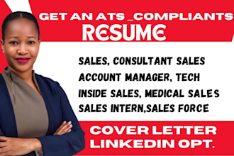 craft resume for sales, sales executive, sales manager, finance, marketing, sdr