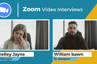 do professional zoom video or interview videos quickly