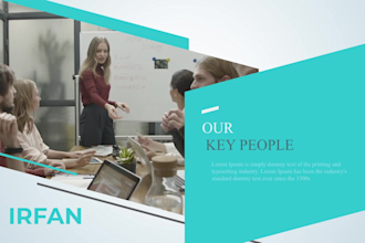 create modern business presentation promo slideshow video