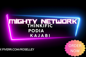 setup mighty networks, circle, tribe, buddyboss kajabi community platforms