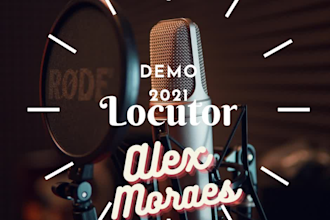 narrar o seu texto com voz poderosa e interpretada