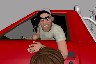 make 3d animation, cartoon character, video ads, 3d cartoon animation 3d model