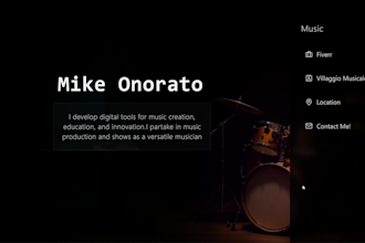 create a modern landing page for creators and artists