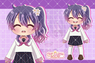 design a custom pngtuber character model for streaming