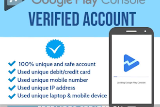 create one app live google play developer console account