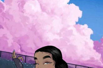 illustrate your picture in a 2d toon style art