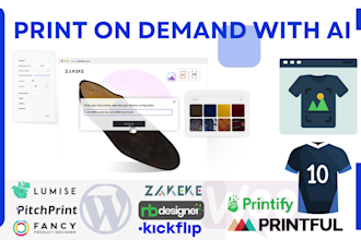 build a wordpress print on demand store with ai product designer