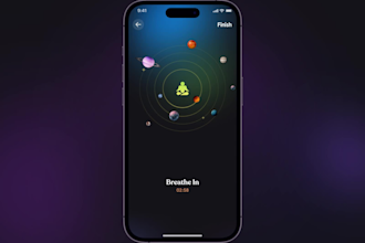 create meditation app, fitness app, music app, healthcare app, gym app