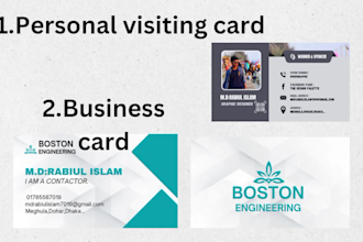 professional and modern visiting card for your business