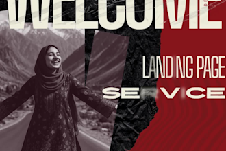 do a static landing page with HTML and CSS