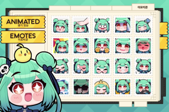 draw cute animated emotes from the list