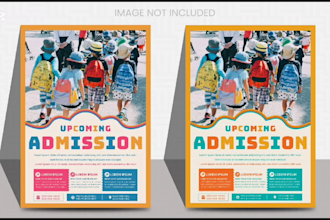create promotional admission flyers posters and brochures