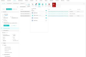 responsive web app or CRM dashboard UI in figma