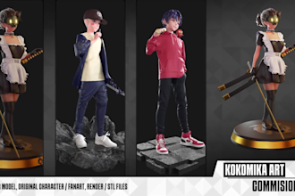 make 3d character nft art 3d print ready