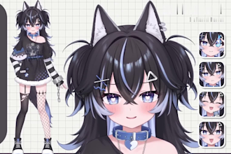 design and rig male or female live2d model live 2d vtuber model live2d vbriger