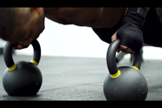 create gym, fitness, and sports promo video editing for commercial use