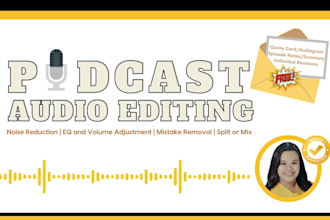 perform high quality podcast audio editing