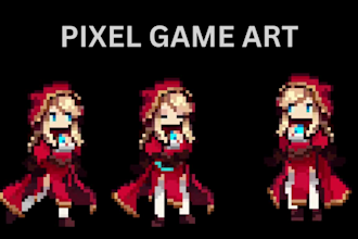 draw 2d pixel character sprite sheet 2d pixel game art 2d pixel art animation