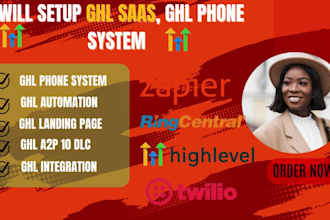 setup go high level saas website, ghl phone system, ghl campaign, ghl ivr