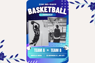 create funeral flyer, sports flyer or food menu for you