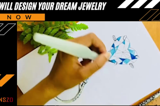 design an elegant and simple jewellery design sketches for you