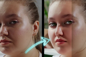 video editor for wrinkle and crease removal, beauty retouching from in video