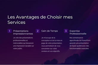 créer une présentation powerpoint pércutante