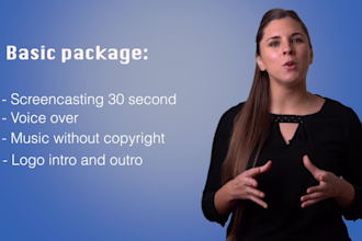provide a screencast explicative video in spanish