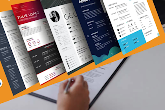 do professional resume writing and modern CV design