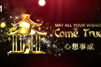 create chinese new year greeting video