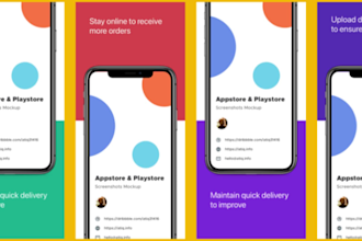 design playstore feature graphic appstore screenshots