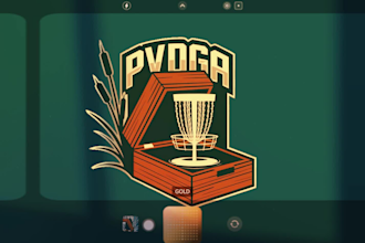 design awesome modern golf logo with express deliver