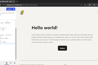 provide CSS design customization for wordpress websites