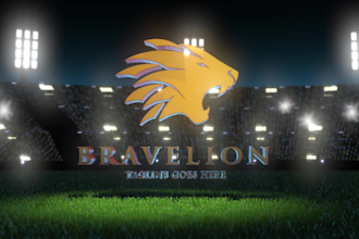 make creative 3d soccer intro with logo reveal