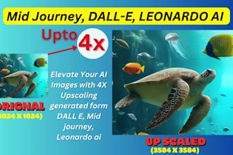 enlarge, upscale your images up to 4x