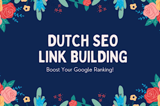 build up 20 dutch seo link building backlinks for your site
