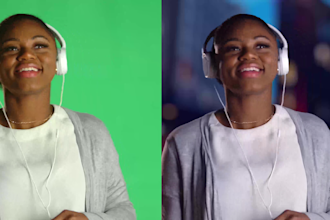 professionally remove green screen background from your videos