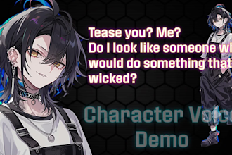 voice your character with emotional depth and bring them to life