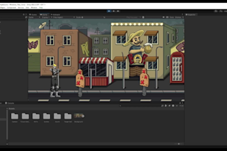 develop 2d mobile game, PC and steam game with unity