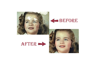 restore, colorize and enhance your old photo professionally