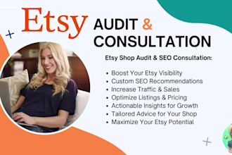 do etsy shop audit and SEO consultation