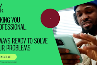 do power point presentation and add a new template with photos and graphs