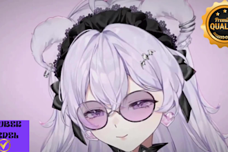 design and rig live 2d vtuber model 2d anime vtuber commission 2d vtuber model