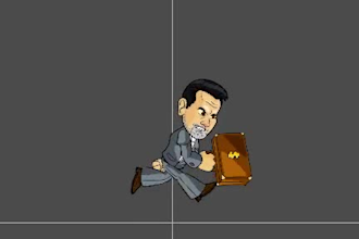 create 2d character for game and sprites animation