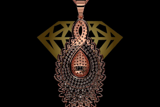 do jewelry 3d cad , render images and animation videos