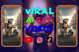 create amazing ai cat, ai wolf, story videos fect ai cat stories, shorts, reels